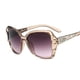 thumbnail image 2 of Gafas De Sol cuadradas a la moda para mujer, lentes grandes De marca De lujo, color morado, espejo, 2 of 5