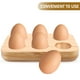 thumbnail image 3 of Bandeja para huevos, soporte de madera para huevos, contenedor de exhibición para refrigerador, mostrador de huevos, 3 of 8