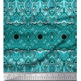 thumbnail image 1 of Soimoi Velvet Fabric Geometric & Paisley Decorative Printed Craft Fabric by The Yard 58 Inch Wide, 1 of 1