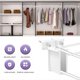 thumbnail image 4 of 12 Pack Wire Shelf End Brackets,Heavy Duty White Plastic Closet Shelves Brackets, 4 of 5