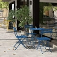 thumbnail image 5 of CRXX 3-Piece Folding Bistro Set, 2 Chairs and 1 Table, Weather-Resistant Outdoor/Indoor Conversation Set for Patio, Yard, Garden -Peacock Blue, 5 of 8