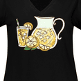 thumbnail image 4 of Inktastic Fresh Lemonade Women's Plus Size V-Neck T-Shirt, 4 of 5