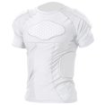 thumbnail image 4 of Breezora Sports Compression Shirt with Padded Chest Shoulder Back Guard for Football Basketball Baseball Training XXL Size White, 4 of 8