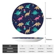 thumbnail image 2 of Kdxio Cartoon Dinosaur Bone China Decorative Plate Ceramic Decorative Plate for Home Office Wall Stand Decorative Plates for Home Bedroom-7in, 2 of 6