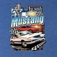 thumbnail image 6 of Wild Bobby, Mustang Untamed American Spirit Ford Cars and Trucks Men Premium Tri Blend Tee, Vintage Royal, Large, 6 of 6