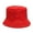 Red, variant on Unisex Solid Color Coconut Tree Flat Top Cotton Fisherman Sun Hat Bucket Cap Fashion