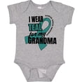thumbnail image 3 of Inktastic I Wear Teal for My Grandma Ovarian Cancer Awareness Boys or Girls Baby Bodysuit, 3 of 5