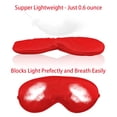 thumbnail image 3 of Máscara de ojos de seda: La fina correa ajustable de seda de morera no oprime los ojos. Antifaz para los ojos Ouch Eyemask, color rojo, 3 of 5