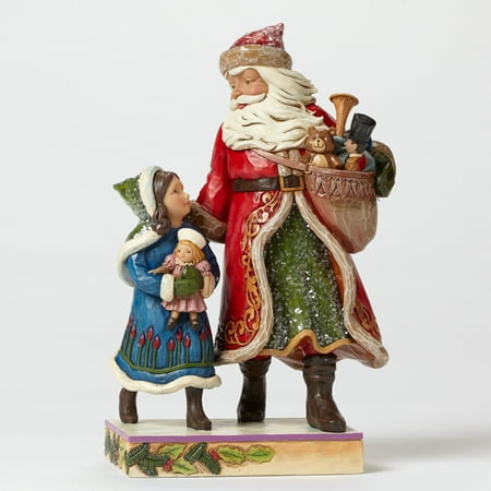 Jim Shore Donald Duck - Jim Shore Santa Walking With Child Heartwood Creek 4047672 New 2015