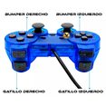 thumbnail image 3 of Control Alámbrico Función Vibración Compatible Con Ps2 - Ps1, 3 of 5