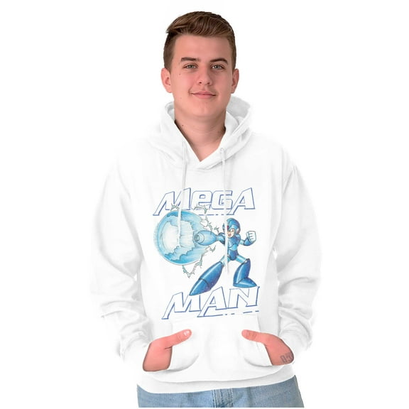 Mega Man Classic 90s Anime Character Hoodie Sweatshirt Women Men Brisco Brands M
