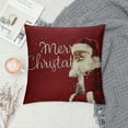 thumbnail image 2 of PHYHOO Christmas Throw Pillow Covers Merry Christmas Farmhouse Decorations Believe Holiday Decor Throw Cushion Case for Home Couch White, 2 of 5