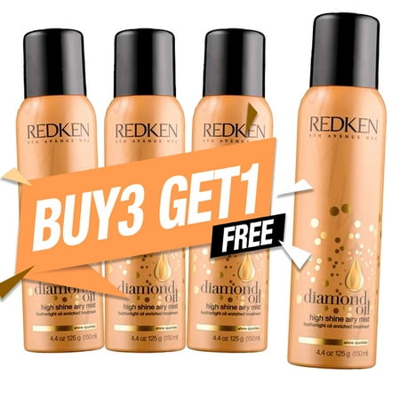 Redken Unisex Diamond Oil High Shine Airy Mist 4.4 oz - Buy 3 Get 1 Free