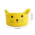 thumbnail image 3 of Home Textile Storage Storage Case Cotton Thread Storage Basket In Yellow, 3 of 9