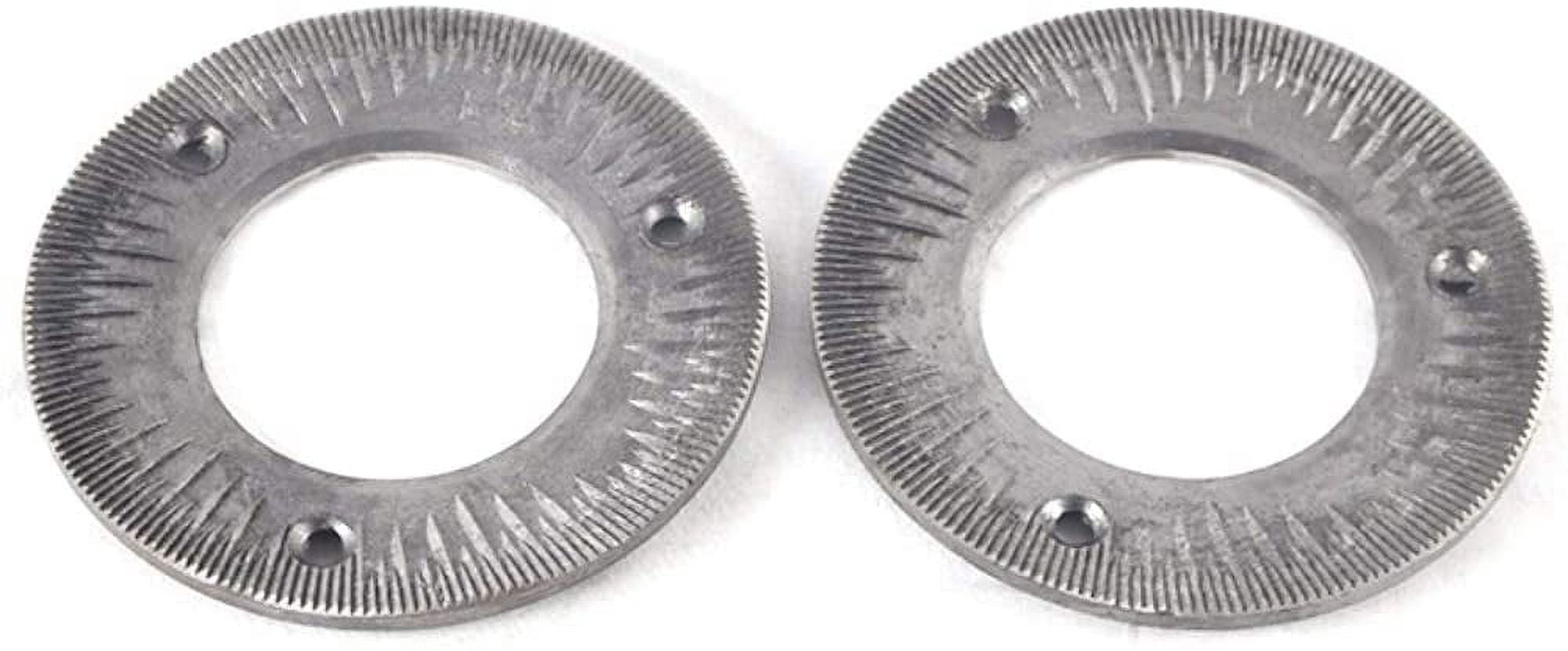 Slsy 2PCS Grinding Sheets for 3000W 110V Electric Grain Mill Heavy Duty Commercial Grain Grinder Machine Feed Grain Mills Grain Dry Feed Flour Mills Cereals Grinder