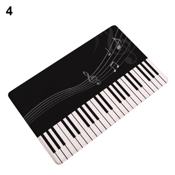 Bluelans Music Note Piano Print Non Slip Door Mat Pad Kitchen Bathroom Carpet Rug Decor Walmart Com Walmart Com