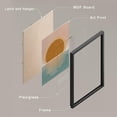 thumbnail image 4 of PixonSign Framed Canvas Print Wall Art Set - Pastel Ocean Sunshine Sunset Horizon Art - Set of 3 Nature Wilderness Landscape Wall Décor for Living Room, Bedroom - 12"x16"x3 Panels Black, 4 of 5