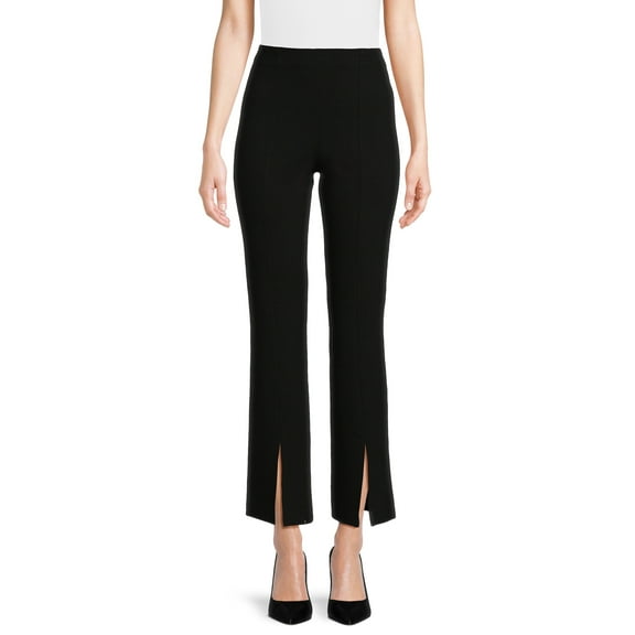 Time and Tru Women's Flare Ponte Pants, 30" Inseam for Regular