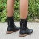 thumbnail image 5 of Botas de tacón alto para mujer, informales, con cordones, cremallera, Color sólido Wmkox8yii hfjk921, 5 of 5