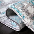thumbnail image 5 of SAFAVIEH Amelia Ashley Abstract Runner Rug, Gray/Turquoise, 2' x 12', 5 of 10