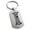 Silver, variant on Tioneer Tioneer Stainless Steel Letter I Initial Dotted Monogram Engraved Dog Tag Keychain Keyring