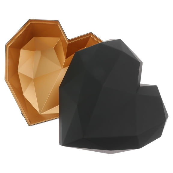 Raindrops  Valentine's Day Heart Boxes Container Miss Bridesmaid Black