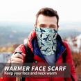 thumbnail image 7 of Neck Gaiter Face Cover Scarf, Penguins Whales Soft Face Sun Mask Cover Scarf Headband Cooling Sweat Absorbing Bandanas Hiking Cycling Running, 7 of 7