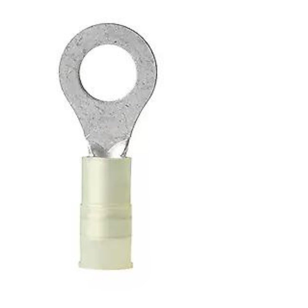 Ancor 220225 Nylon Insulated Ring Terminal 12-10 Gauge Wire Yellow 100 Pack