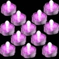 thumbnail image 4 of JYtrend Submersible Led Lights, Waterproof Tea Lights for Centerpieces, Wedding , Birthday, Party (12 Pieces, Pink), 4 of 6