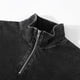 thumbnail image 3 of pstuiky camisa de manga larga para hombre, Blusa informal de manga larga con cuello alto y cremallera lisa para hombre Tops de hombre xl, 3 of 4