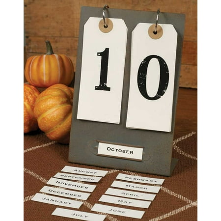 Perpetual Desk Calendar - Day and Month Desktop Perpetual Calendar