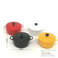 thumbnail image 1 of Accesorios para mini casas de muñecas, escena de cocina, utensilios de cocina, mango de olla de sopa, accesorios de simulación [olla redonda de cuatro colores], 1 of 3