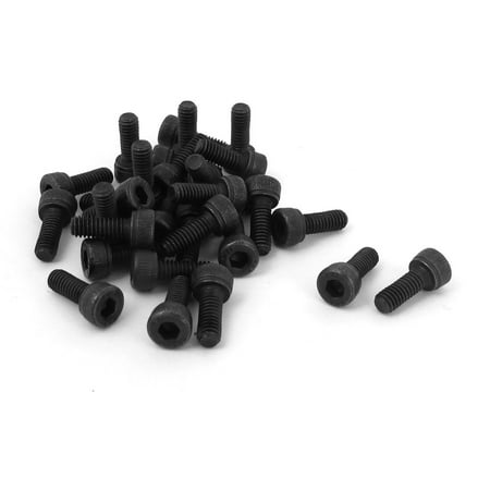 

M4 x 10mm 12.9 Alloy Steel Machine Bolt Hex Socket Head Cap Screws Black (30-pack)