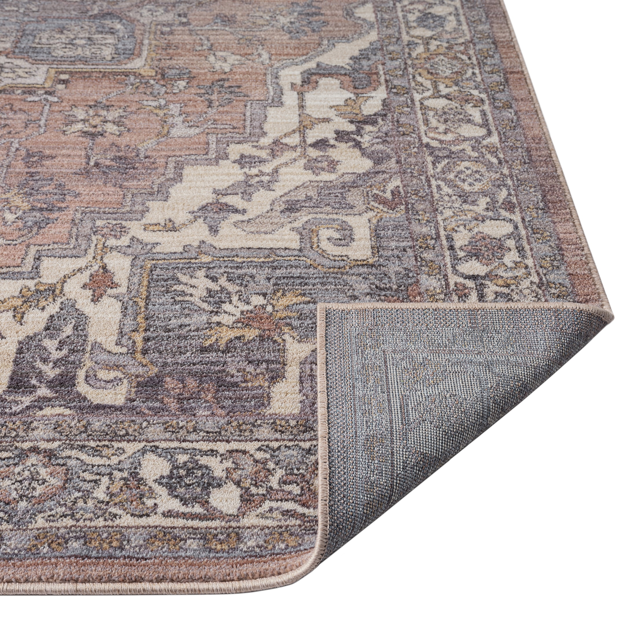 Better Homes & Gardens Mauve Persian Medallion Indoor Area Rug, 5' x 7'