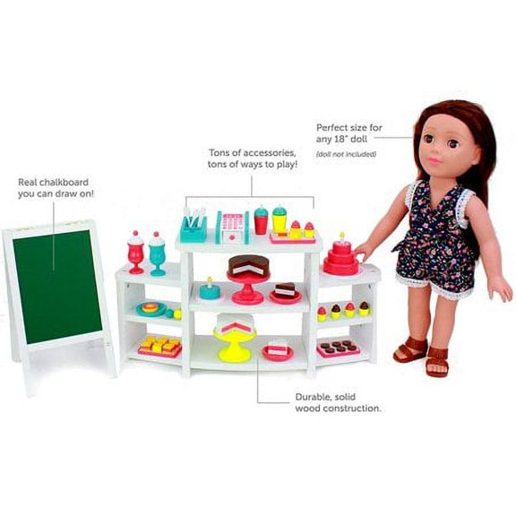 Doll Bakery Playset with Accessories by Playtime by Eimmie 18"