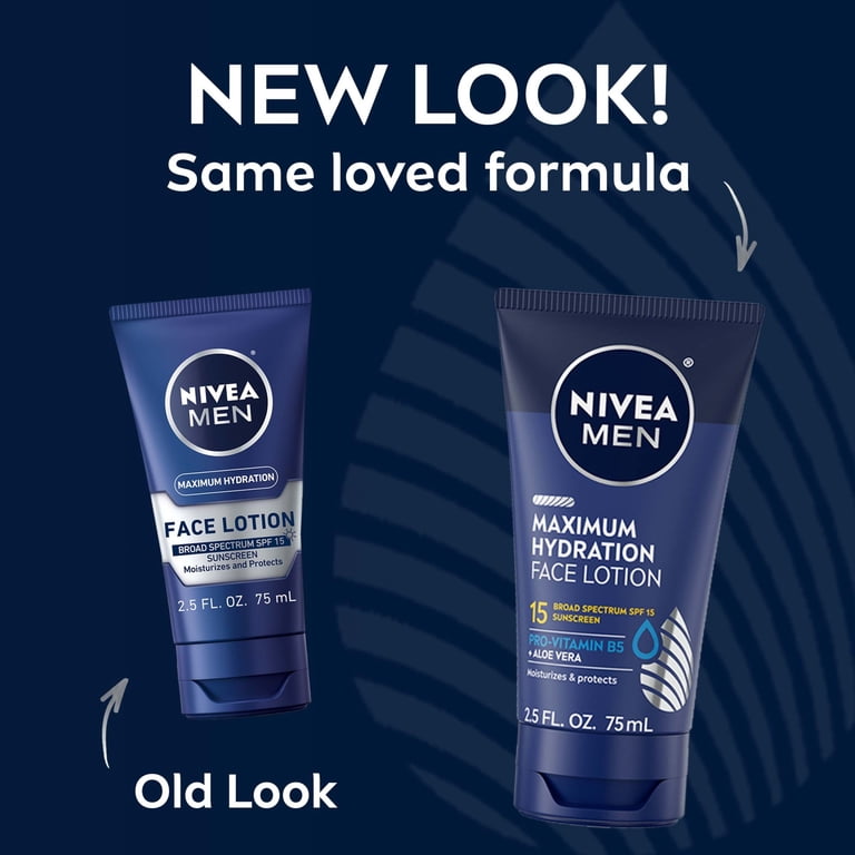 NIVEA MEN SPF 15 Sun Moisturizer, Maximum Hydration UV Facial