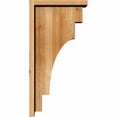 thumbnail image 3 of 6"W x 12"D x 24"H Mediterranean Rough Sawn Corbel w/Backplate, Western Red Cedar, 3 of 9