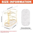 thumbnail image 2 of Toothbrush Holder Stand for Bathroom, Metal Toothbrush Organizer with Marble Base, Toothbrush Storage Collection for Family, Suitable for Home Hotel Countertop Vanity (Small, Matte Black), 2 of 9