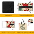 thumbnail image 3 of Red Plum Blossoms Bamboo Background Pattern Outdoor Picnic Blanket, Foldable Waterproof Beach Mat, Portable Beach Blanket for Beach Camping, Hiking, Family Concerts, 3 of 7