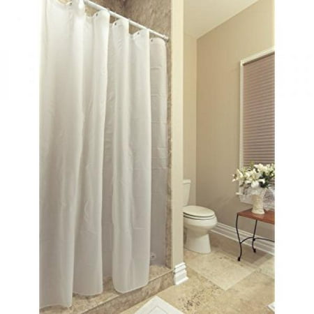 Ottomanson Shower Curtain Liner Frost Privacy with Bottom Magnets with Reinforced Grommets, 70