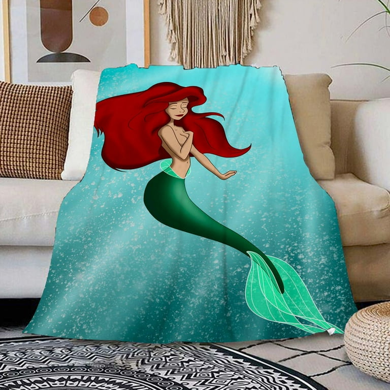 Classics Mermaid Ariel Blankets Lightweight Ultra Soft Travel Blanket Breathable for School Boys Girls 39x59inch 100x150cm Walmart