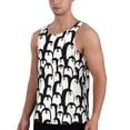 thumbnail image 2 of Logiee Cartoon Penguin Print Men's Workout Tank Top,Quick Dry Workout Tank Top,Gym Muscle Tee,Fitness Bodybuilding Sleeveless T Shirt-3X-Large, 2 of 7