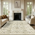 thumbnail image 3 of KAMOMA 5'x7' Area Rugs for Living Room Machine Washable Vintage Indoor Rug Low Pile Non Slip Carpet for Bedroom Dining Room Office Home Decor, Beige, 3 of 9