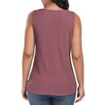 thumbnail image 3 of FIUFY Womens Tank Tops Sleeveless Button Down Shirts V Neck Tie Front Knot Tunic Blouses, 3 of 4