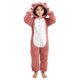 thumbnail image 2 of Mono de manga larga con capucha para niñas, pijama informal de invierno cálido, ropa de dormir para mujer, pantalones de terciopelo ártico de doble cara, 2 of 6