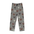 thumbnail image 6 of Uemuo Rooster Pattern Men's Wide Leg Palazzo Lounge Pants with Pockets Light Weight Loose Comfy Casual Pajama Pants-Small, 6 of 9