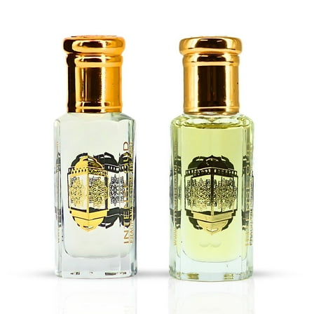 Rouje & Blush Perfume Oils 12ML (0.40 OZ) With Black Gift Box By Intense Oud | Warm Spicy, Floral & Sweet. (Bundle)