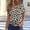 Khaki, variant on NTACZA Crew Neck Womens Tops Relaxed Fit Casual Short Sleeve Leopard Summer Shirts for Women