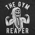 thumbnail image 2 of Mens The Gym Reaper T Shirt Funny Grim Reaper Funny Fitness Halloween Workout Tee Graphic Tees, 2 of 7