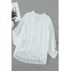 thumbnail image 3 of ABPHQTO Blusa Babydoll Con Volantes Y Cuello Abierto De Punto Suizo Blanco De Mujer, 3 of 5